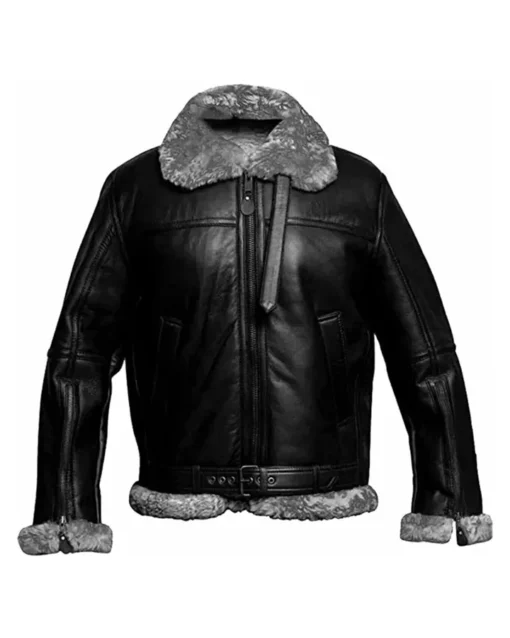 Carl RAF Aviator SF Bomber Black Jacket
