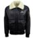 Jared Top Gun Shearling Fur B3 Black Leather Jacket Men