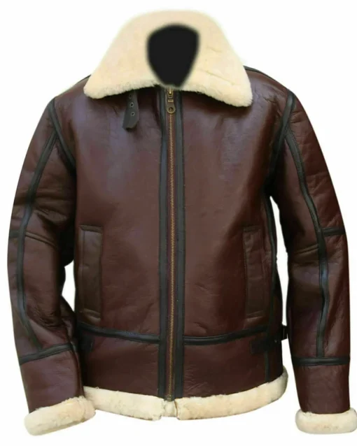Pilot Flight WWII Shearling B3 Bomber Jacket for Men