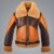 Shearling Leather Brown Jacket for Men