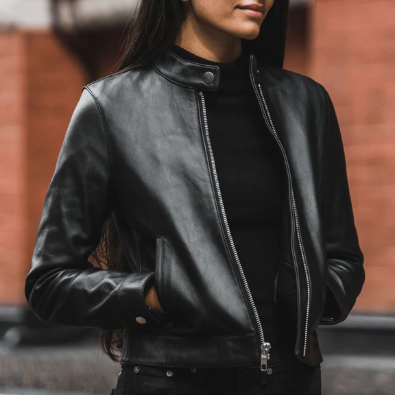 women racer jacket